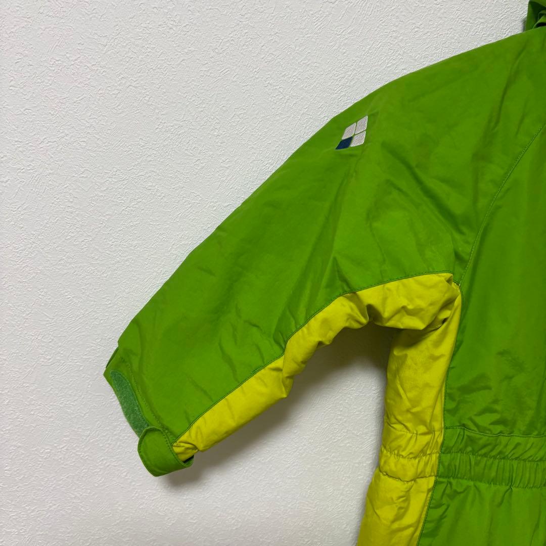 mont-bell キッズ フード付きジャンプスーツ 110 グリーン