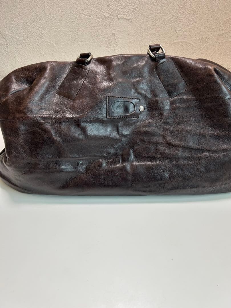 Daniel&Bobダークブラウン レザー ボストンバッグ