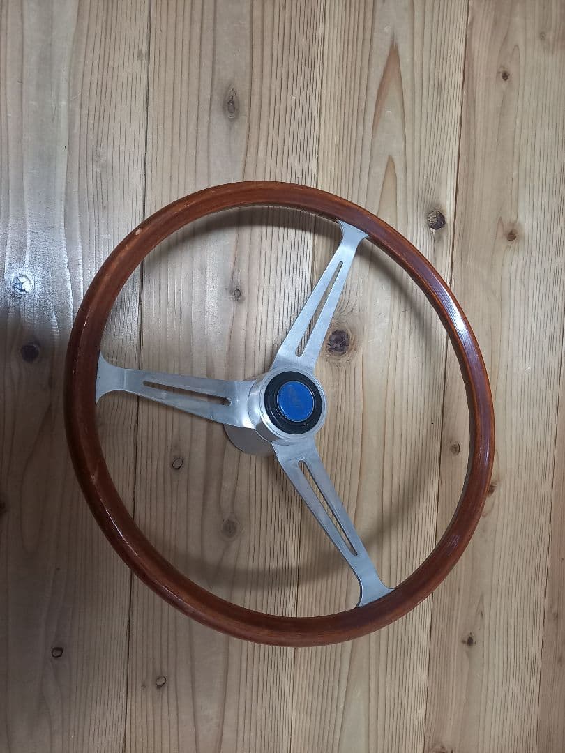 FLAT 4 ワーゲン　ウッド アルミ 3本スポーク ステアリングホイール