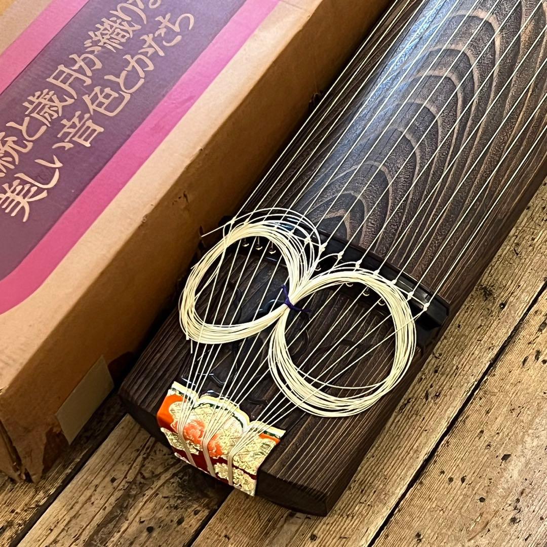 琴 お筝 筝 弦楽器 和楽器　13弦　小川謹製　184㎝　弦楽器 箱入り