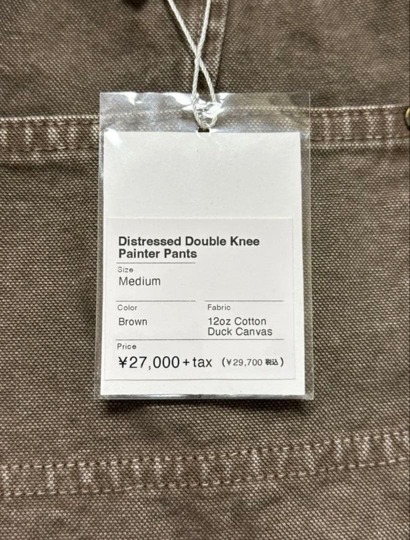 Distressed DoubleKnee Painter Brown Mサイズ