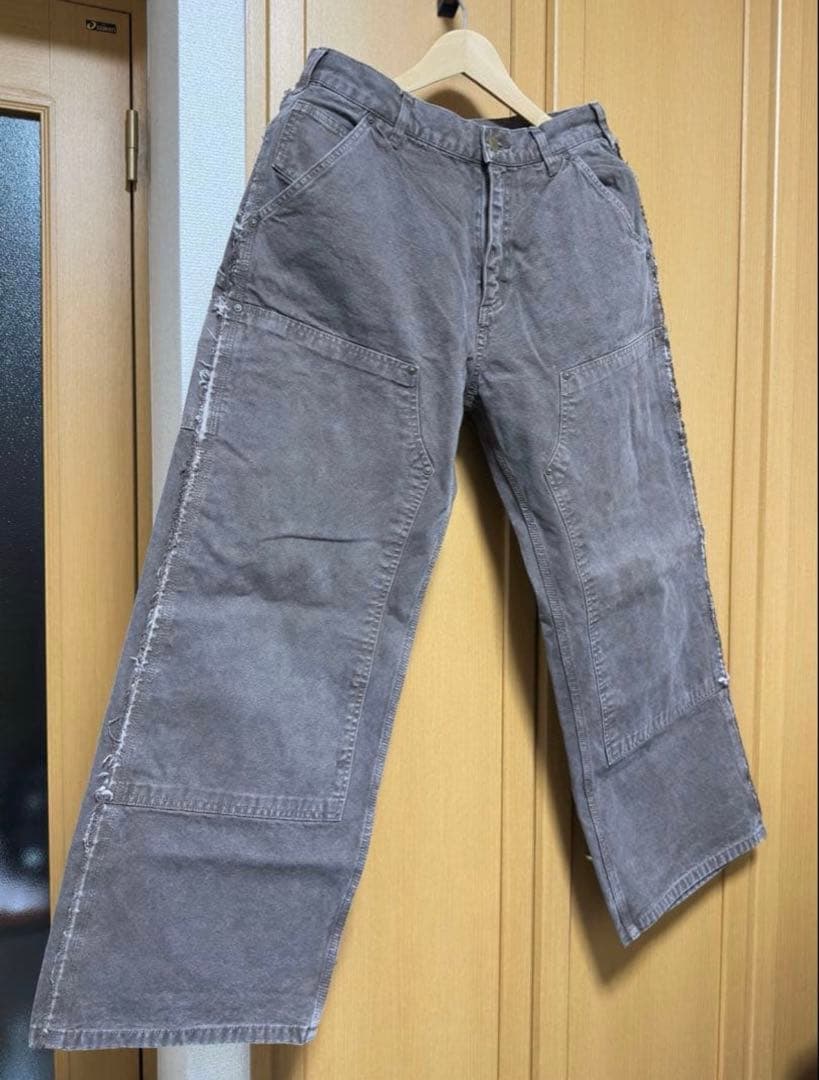 Distressed DoubleKnee Painter Brown Mサイズ