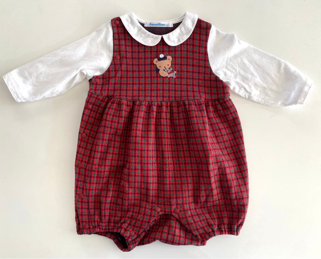 ファミリア　ロンパース　長袖