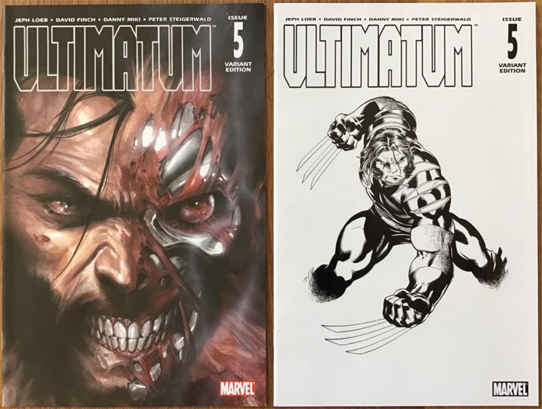 アルティメイタム #5 レア表紙　DellOtto アメコミリーフ 2冊