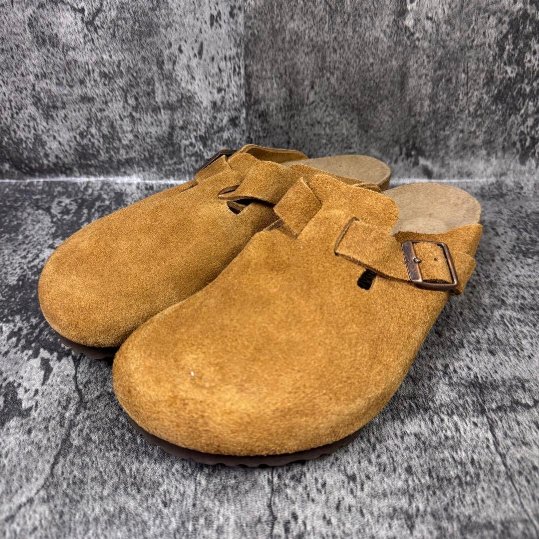【試着程度】ビルケンシュトック ボストン サボサンダル ミンク 25cm