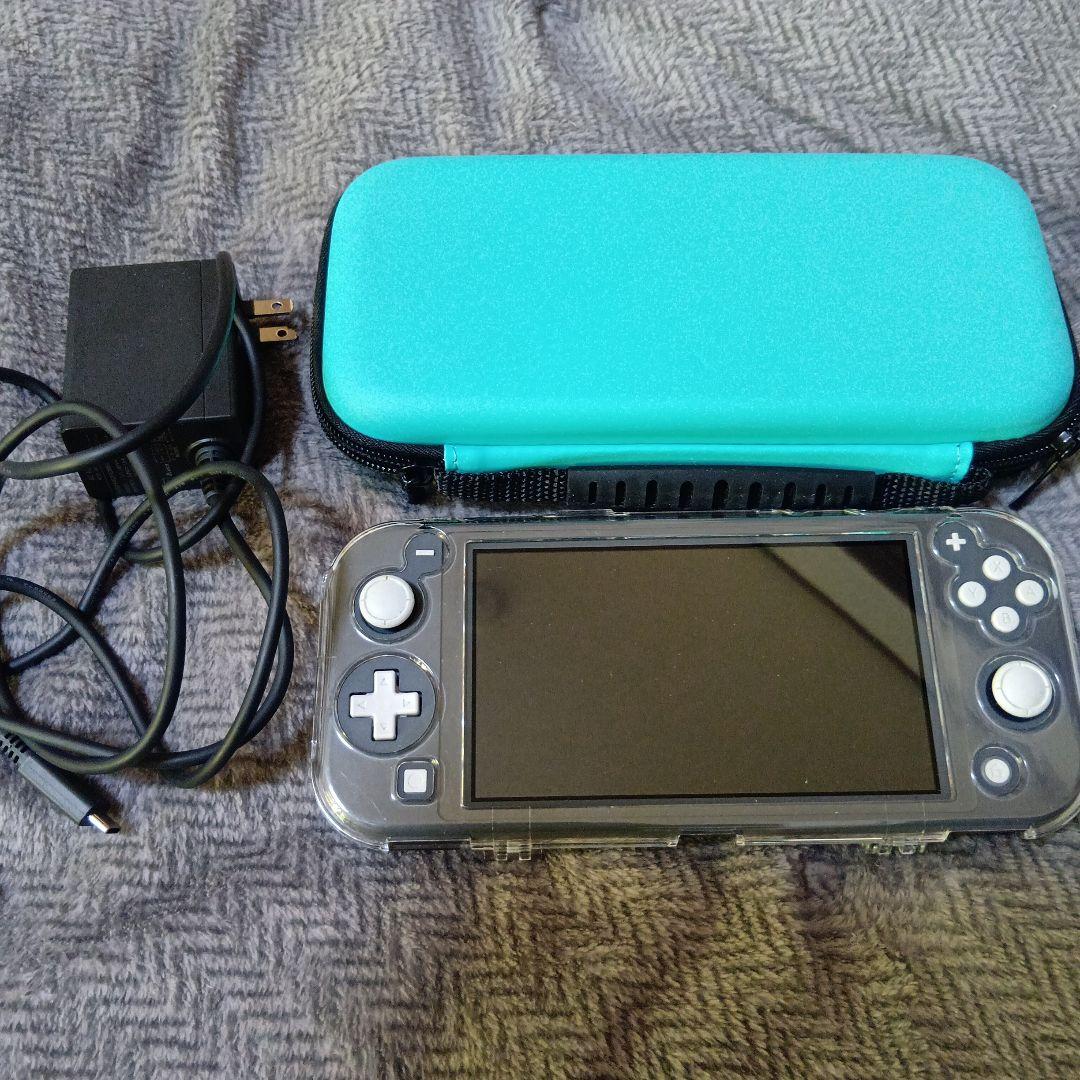 Nintendo Switch Lite クリアデザイン + ケース + 充電器