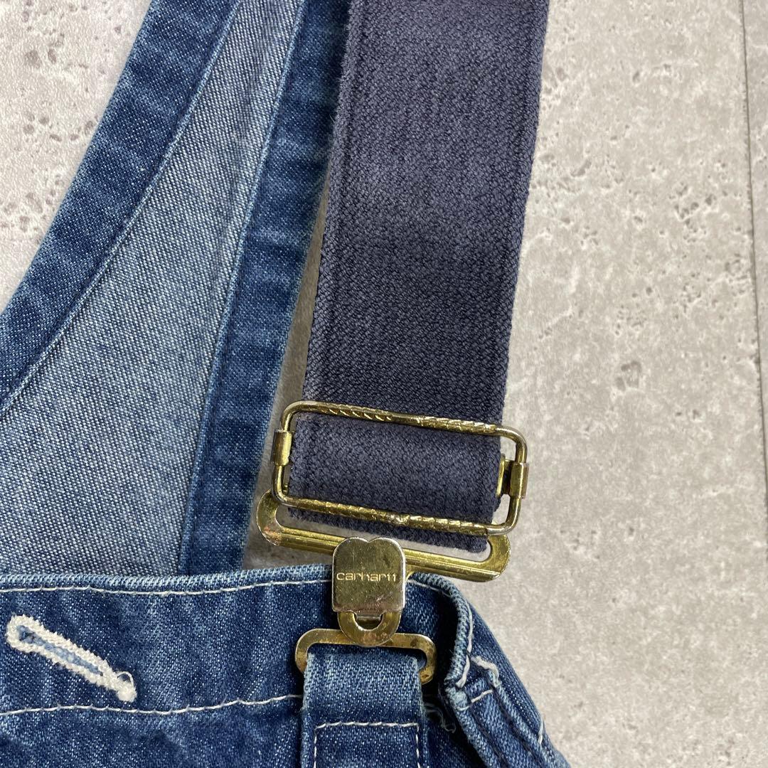 カーハート　デニムオーバーオール　ペインター　ビックサイズ極太W52 L30程度
