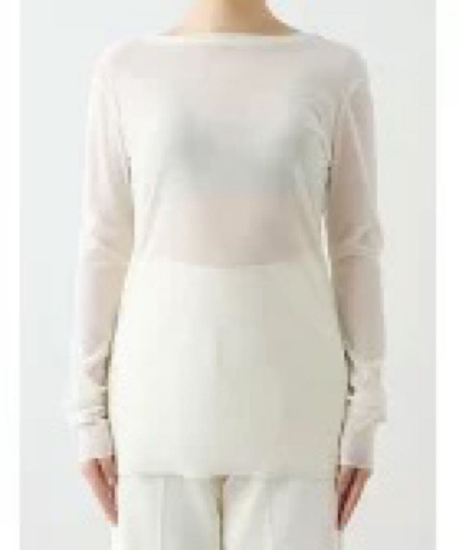 ウィムガゼット　フロッキーバックシャンカットソー　white