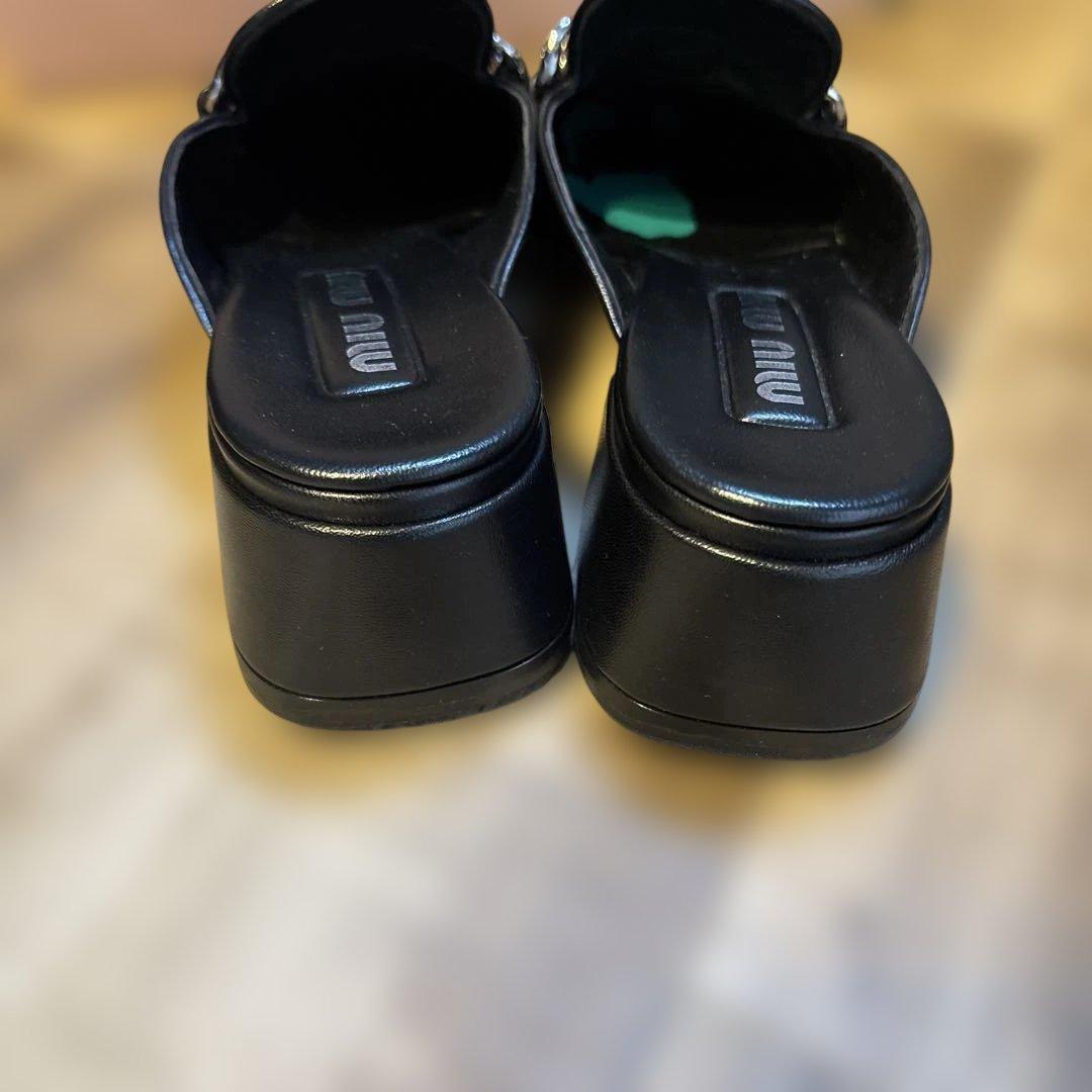 ミュウミュウローファーミュール