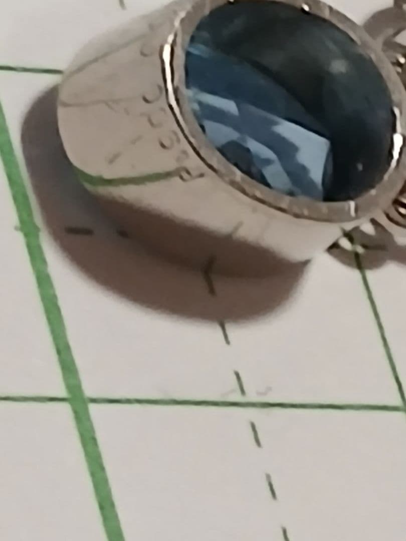 高級未使用アクアマリン0.98ct、ダイヤ0.15ct刻印プラチナペンダント