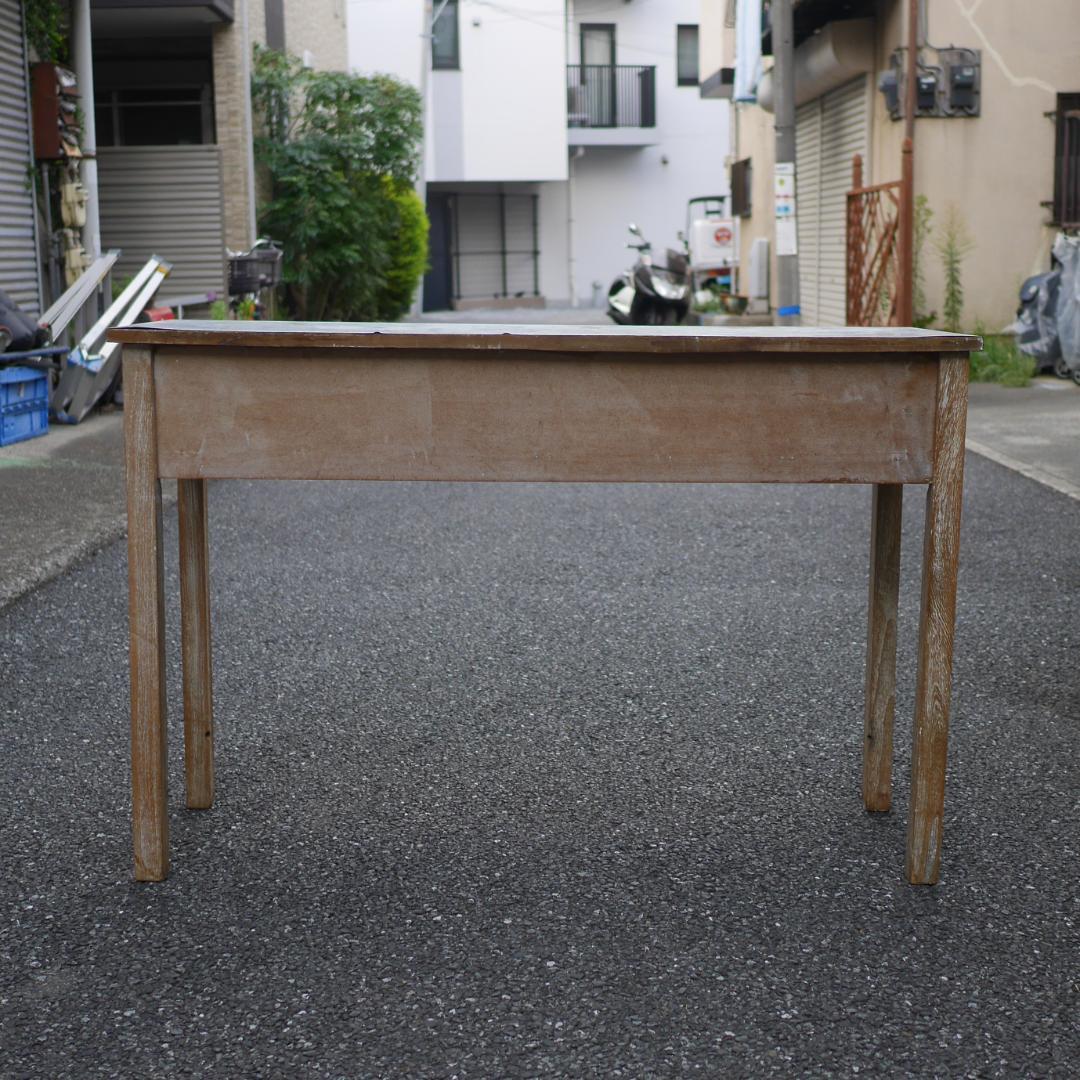 コンソールテーブル ワークデスク 作業台 古道具 ガレージ ヴィンテージ