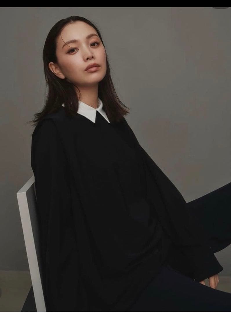 カデュネ　襟付き　ブラウス　川上桃子さんとCADUNEのコラボ　38 M