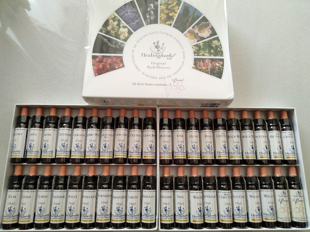 ㉓おまけ付ヒーリングハーブス社フラワーエッセンス40本フルセットとフラワーカード