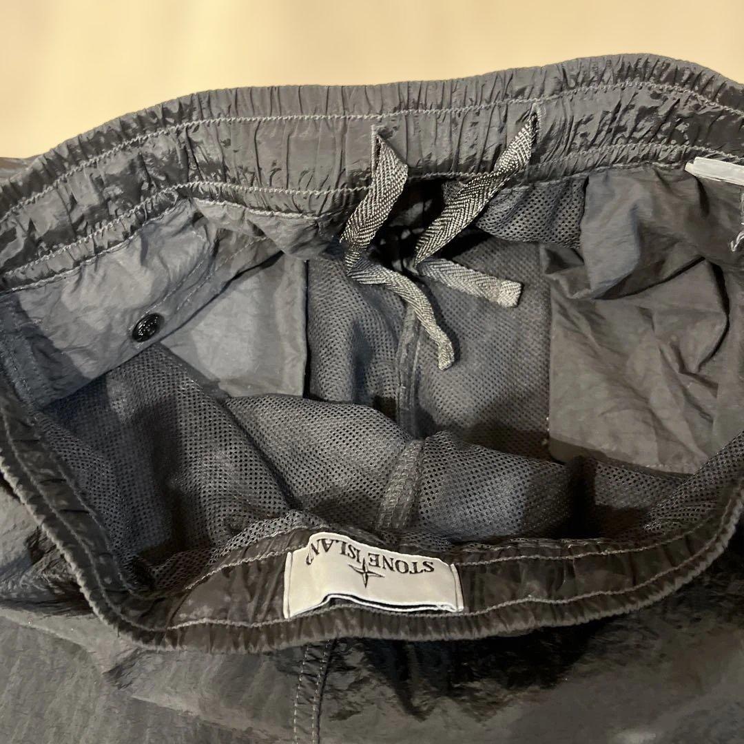 STONE  ナイロンメタルパンツ グレー