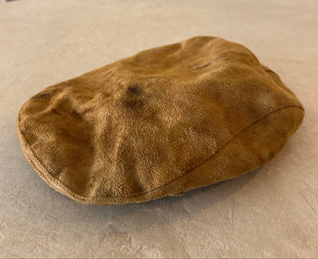 【伊原葵さんも着用】ブラウン スエード ハンチング