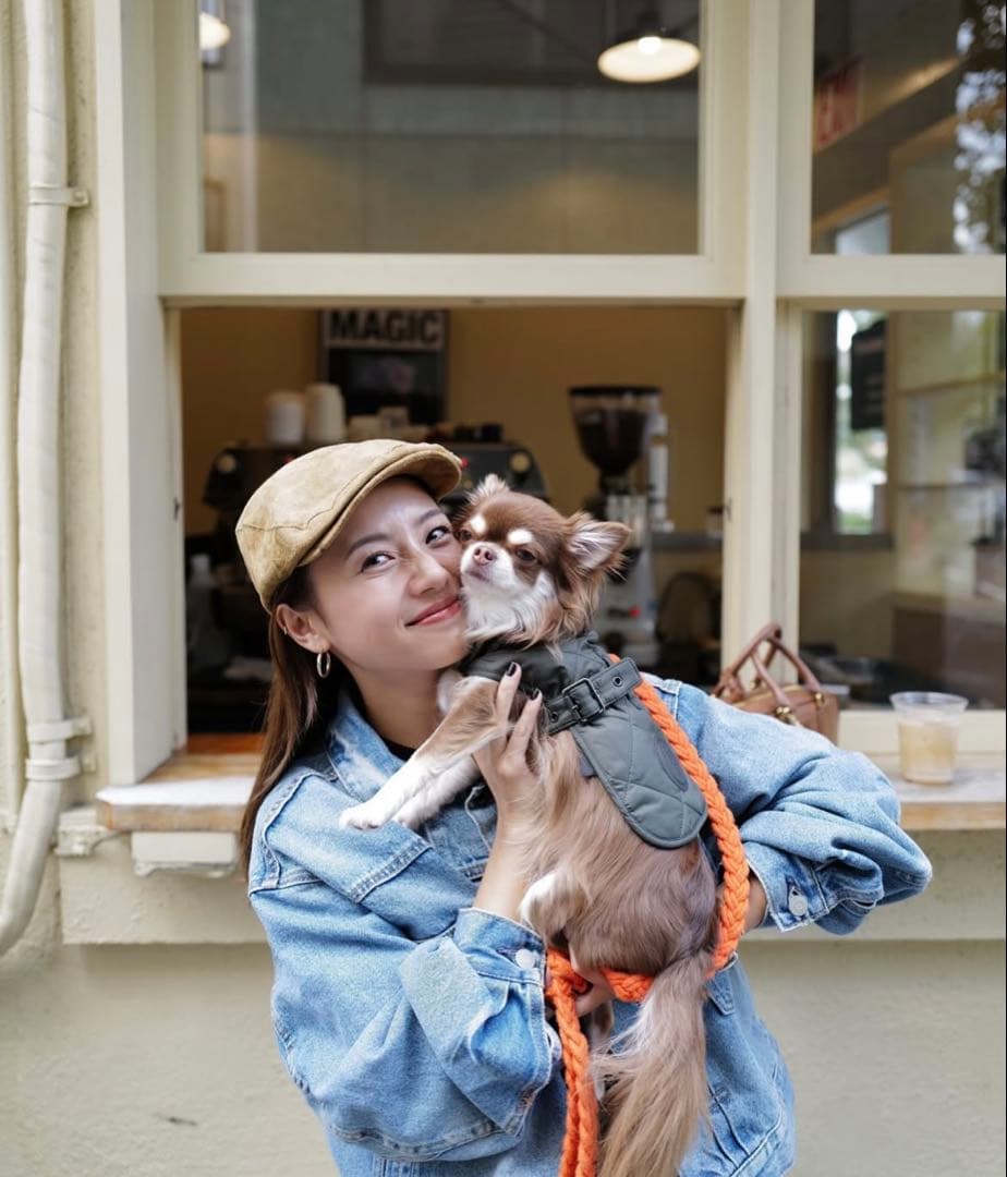 【伊原葵さんも着用】ブラウン スエード ハンチング