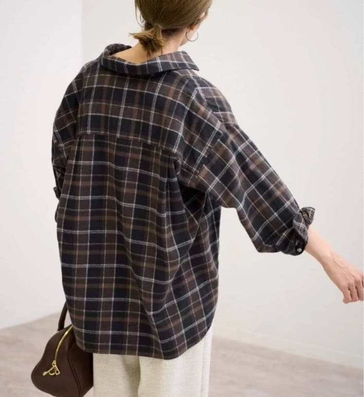 フレームワーク ネル チェック シャツ 2024 AW ブラウス 日本製 フリー