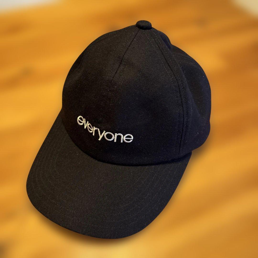 everyone 刺繍ロゴ ベースボールキャップ ダークネイビー