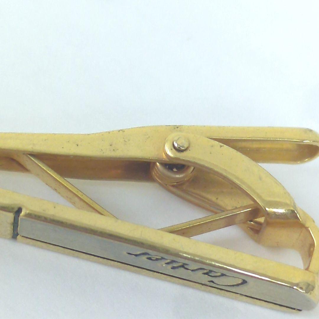 Cartier カルティエ　ネクタイピン　ロゴ　24KGF