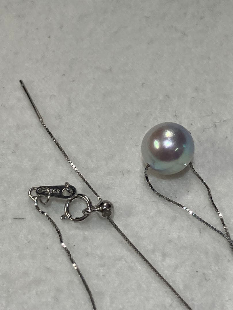 伊勢志摩英虞湾産あこや真珠　9.2mm パールネックレス