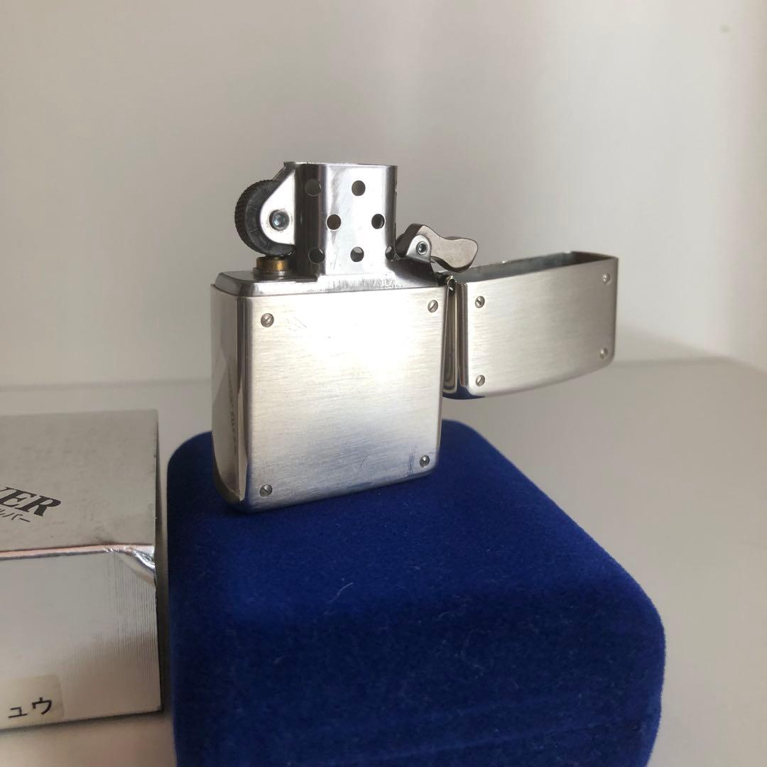 RAKUDO　純銀スターリングシルバーZIPPO スクリュウデザイン