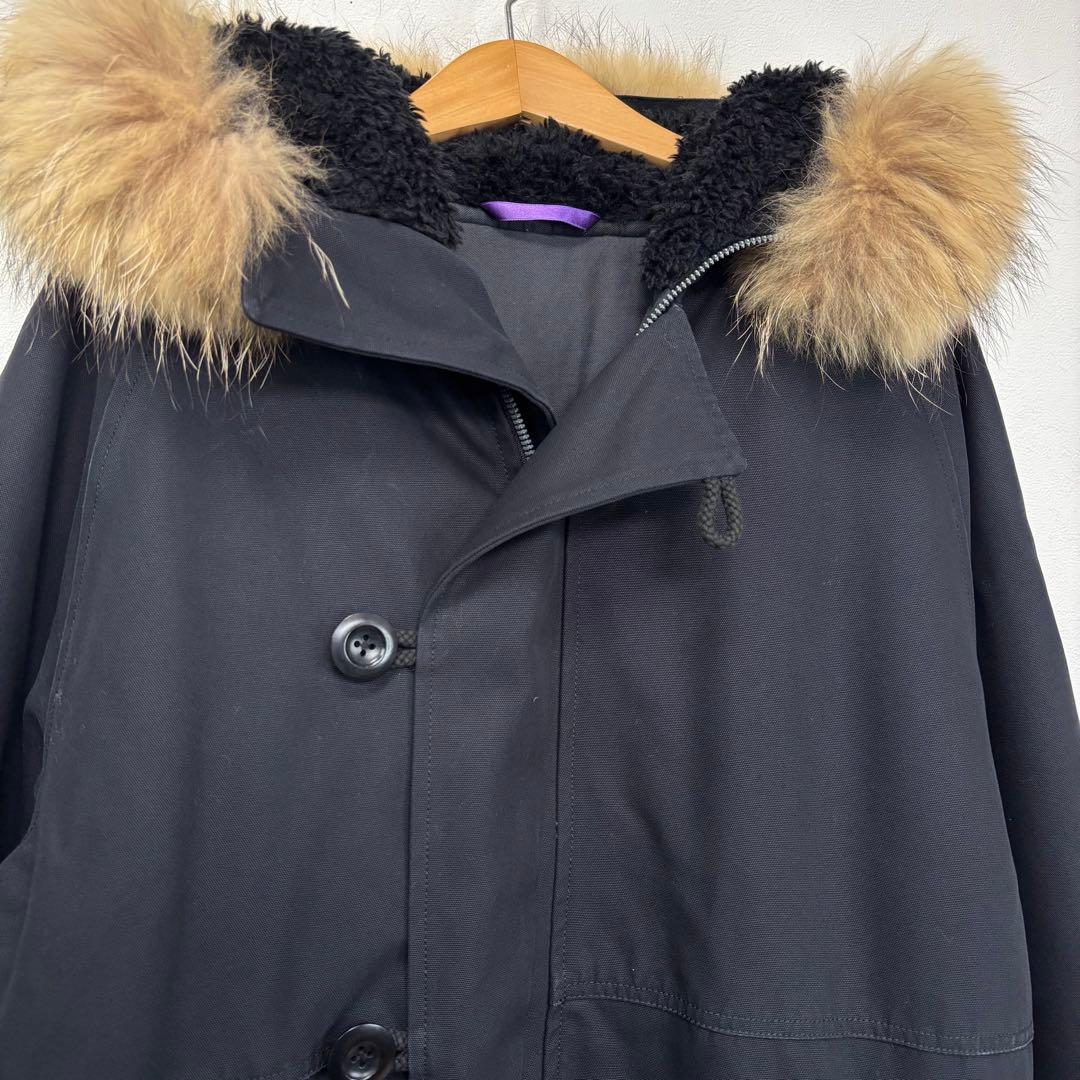 ポールスミス n3b ダック地 ジャケット コート アウター ラクーン ブラック