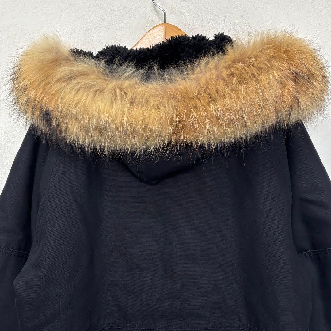 ポールスミス n3b ダック地 ジャケット コート アウター ラクーン ブラック