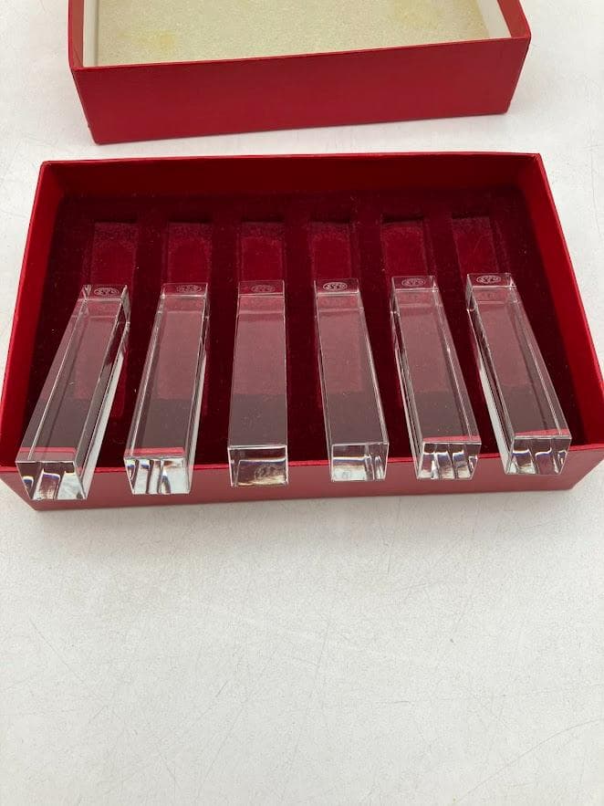 新品　Baccarat ナイフレスト　クリスタル 6個セット