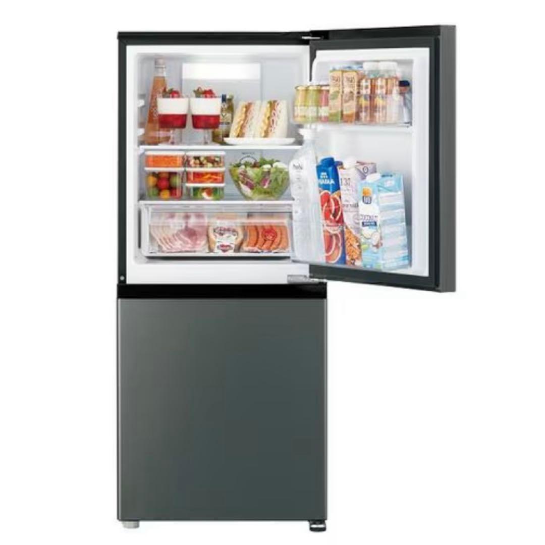 【1ヶ月のみ使用】AQUA AQR-14P(DS) 2ドア冷蔵庫 ダークシルバー