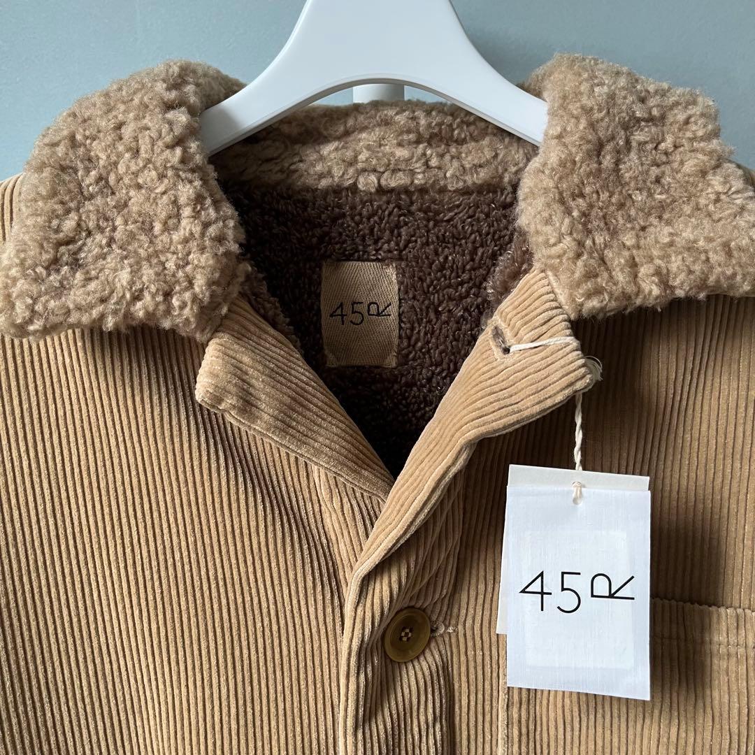 45R コーデュロイ ×ボア カバーオール 未使用、タグ付