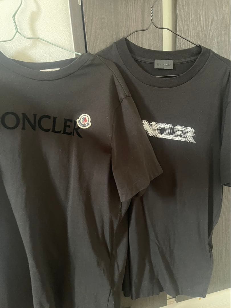 Moncler ブラック Tシャツ 2枚セット