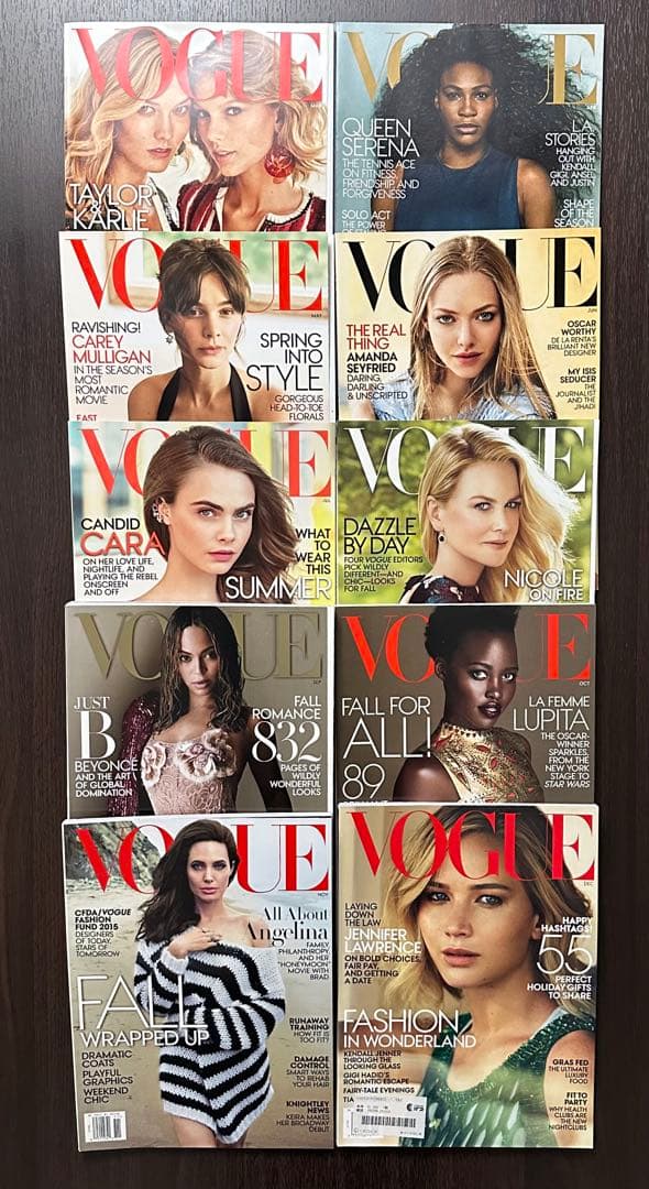 VOGUE US 2015年10冊セット