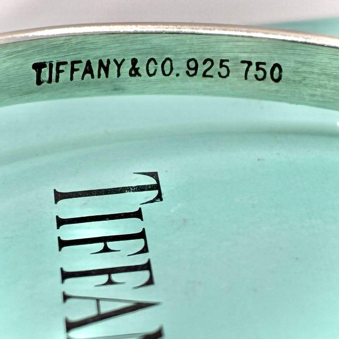 ティファニー フック&アイ ラブノット コンビ バングル 925 750 美品