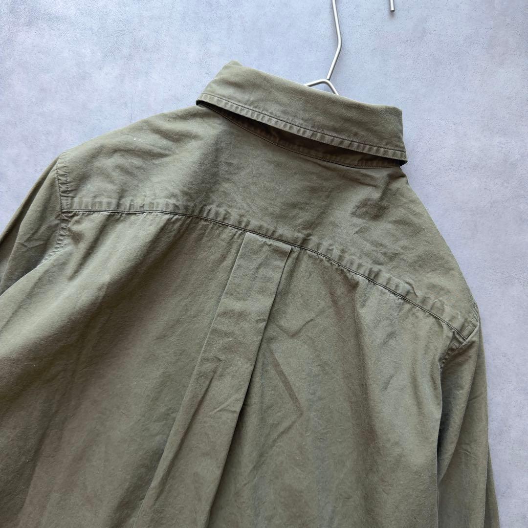 【MADISONBLUE】マダムシャツ ウォッシュドアウト カーキ コットン02