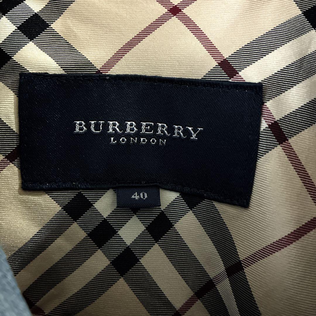 バーバリーロンドン ノバチェック裏地 デニムジャケット 40 Gジャン