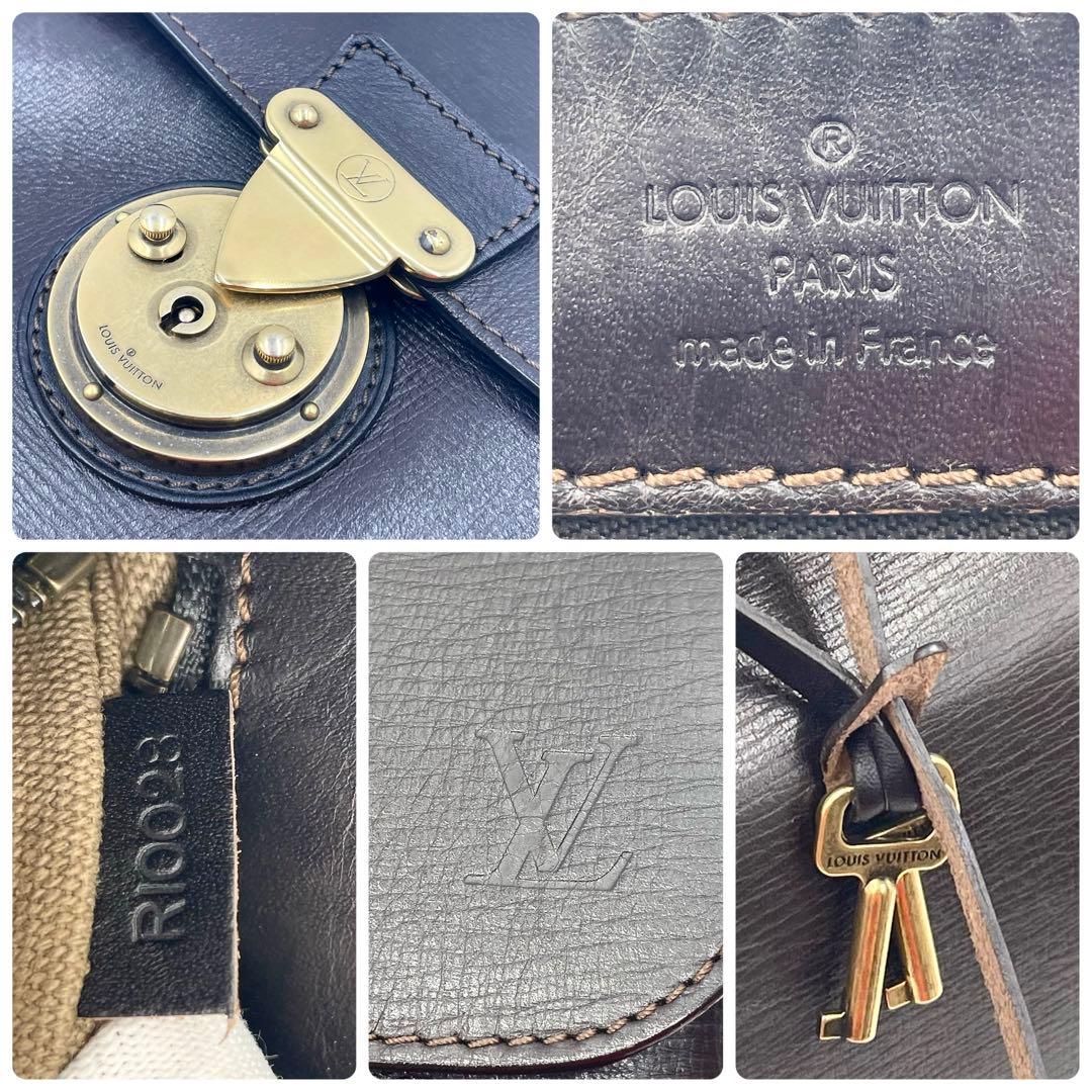 【極美品】ルイヴィトン ユタ アパシュ カフェ ブリーフケース 本革 ビジネス