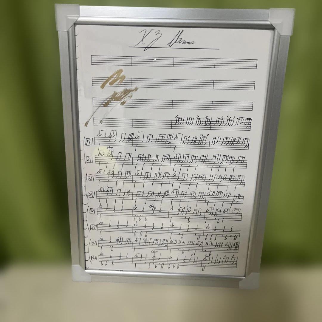 YOSHIKI サイン入 XYテーマソング楽譜