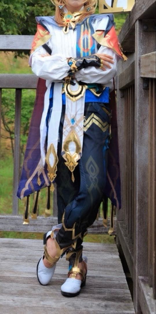 原神　カーヴェ　コスプレ衣装　靴　ウィッグ