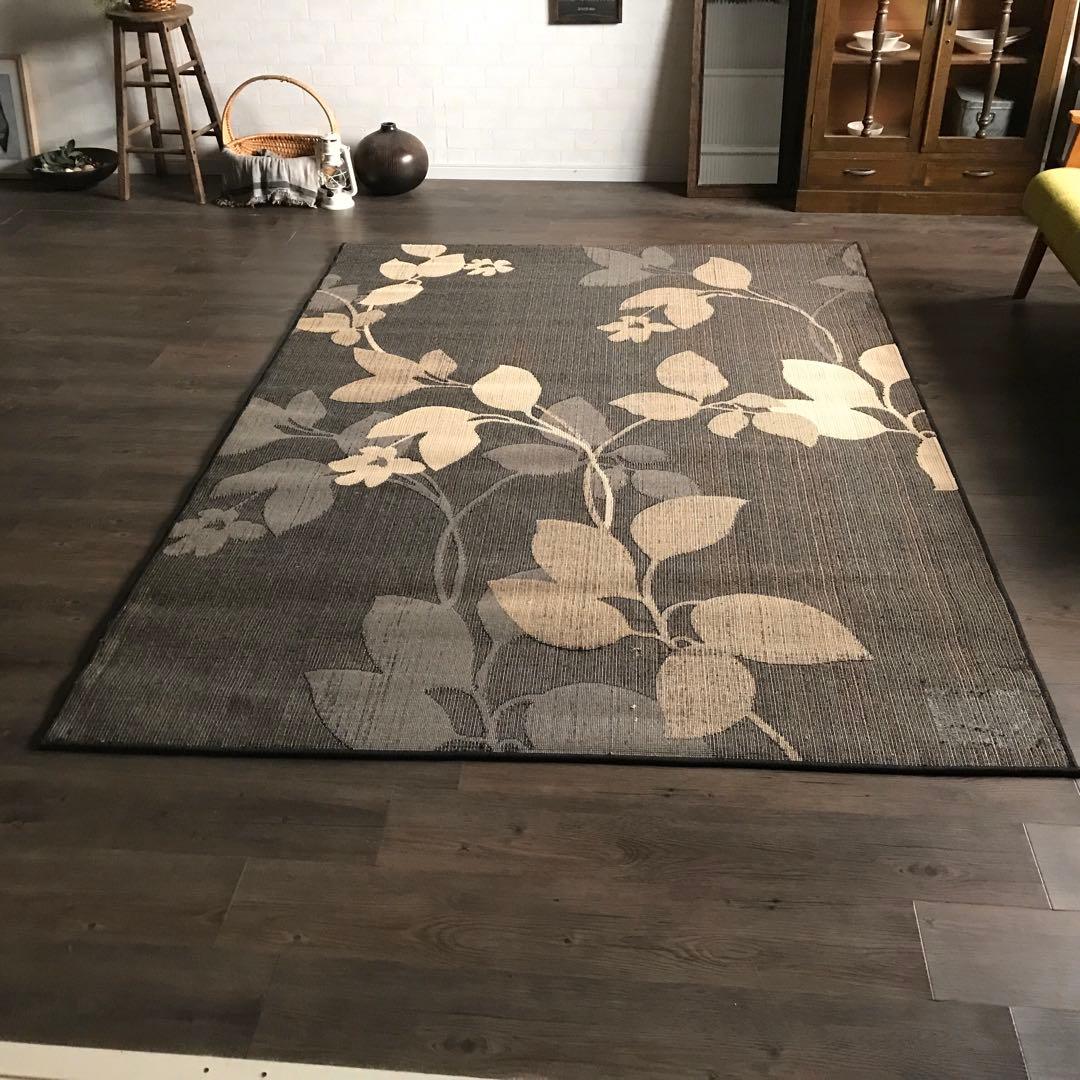 ラグ ラグマット 160x228cm カーペット ブラック ウィルトン織