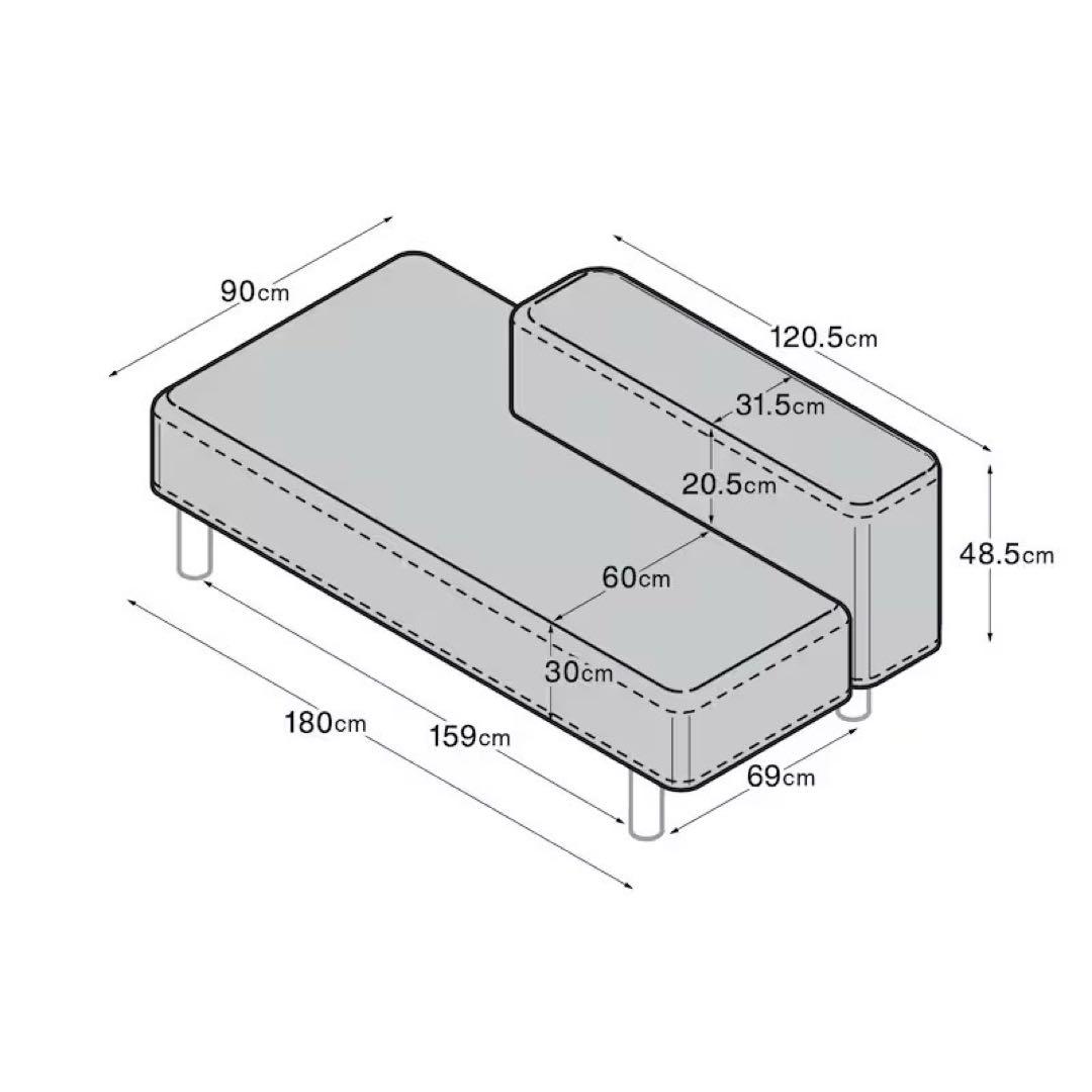 無印良品 ソファベンチ オットマン シンプル おしゃれ 家具 d5075