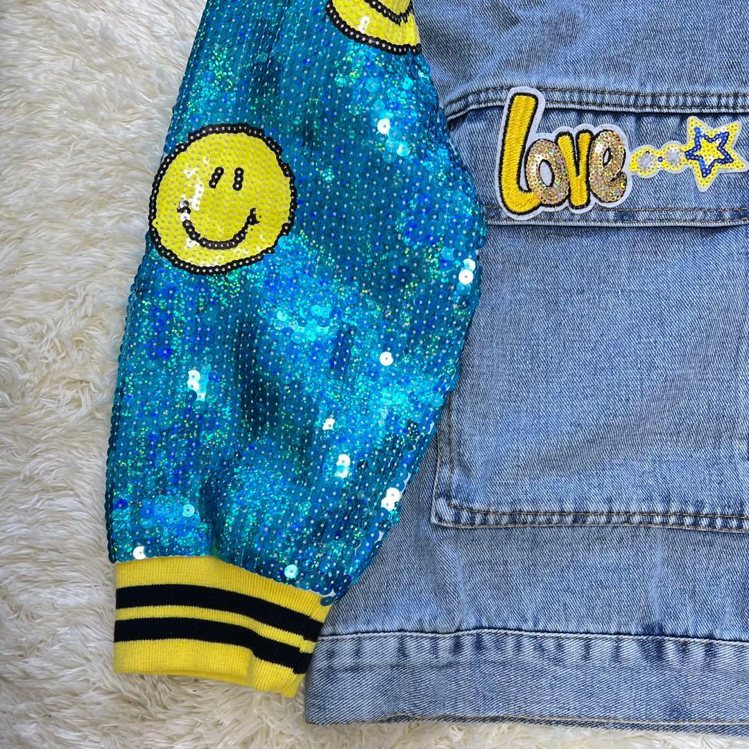 Tweety Bird デニムジャケット 新品タグ付き スパンコールとニコちゃん