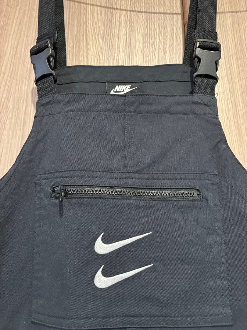 激レア　Nike オーバーオール　スウォッシュ刺繍 黒