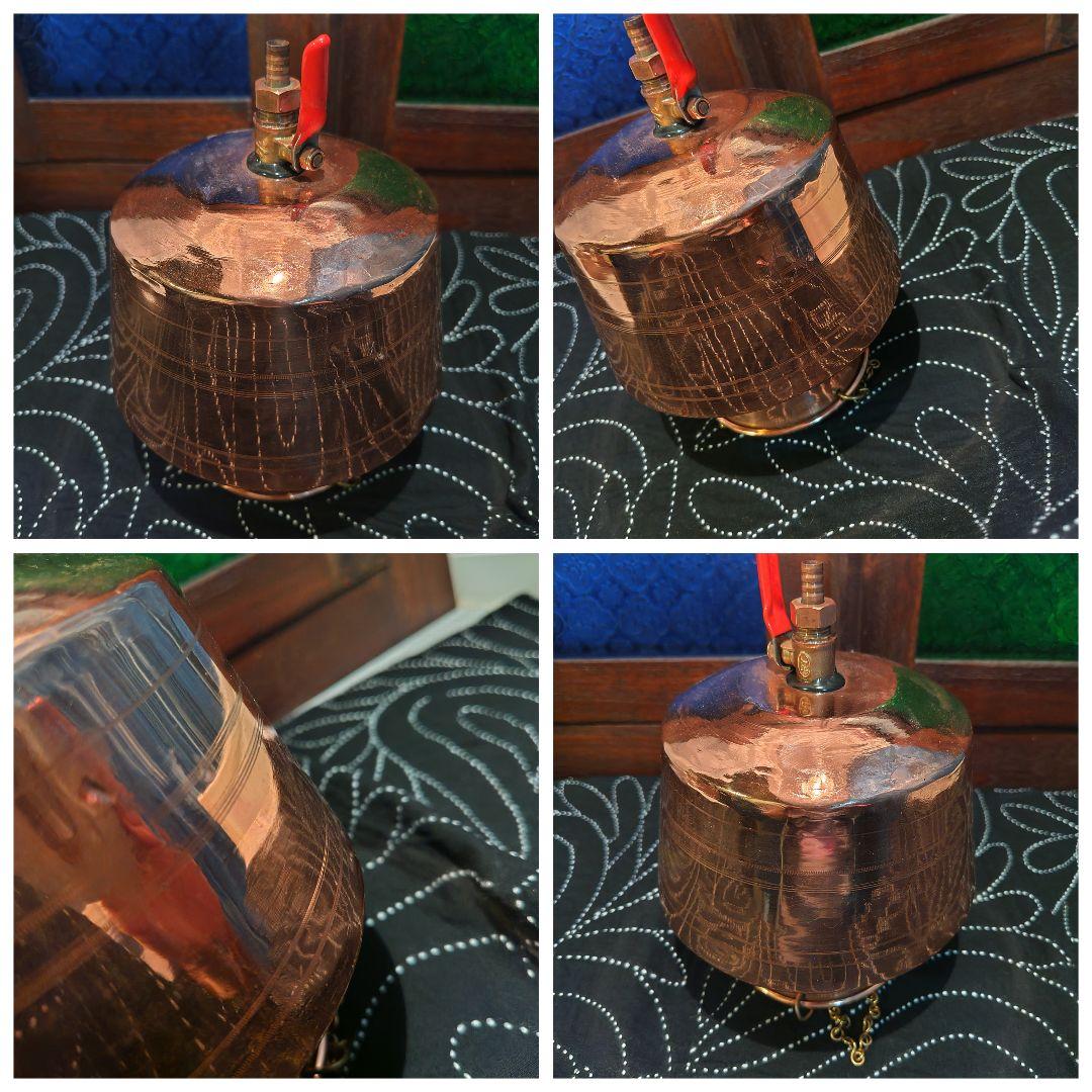 ２０♦純銅 シロダーラ ポット 「約１．５㍑」♦ アーユルヴェーダ＊ スリランカ