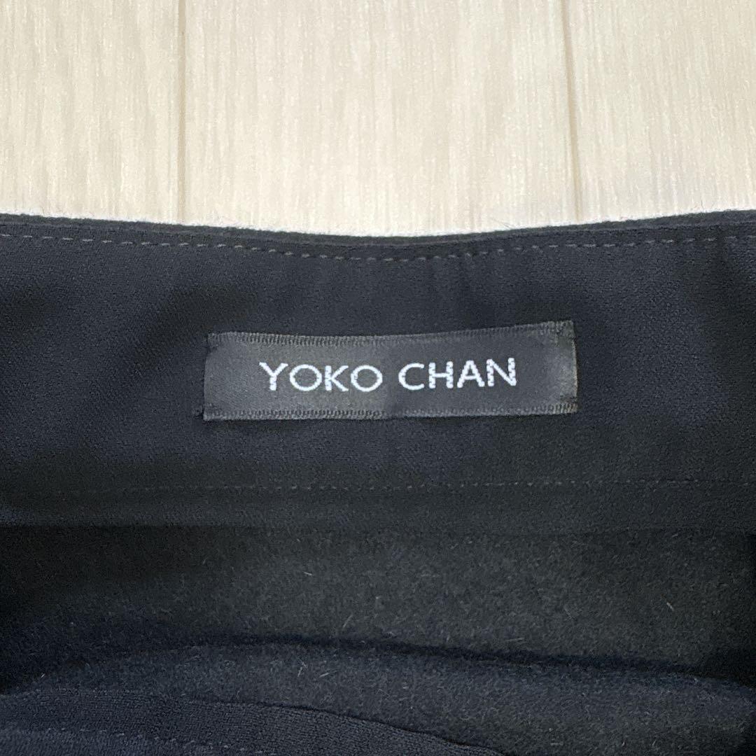 タグ付き ヨーコチャン ウール アンゴラ イレギュラーヘムミニスカート 40