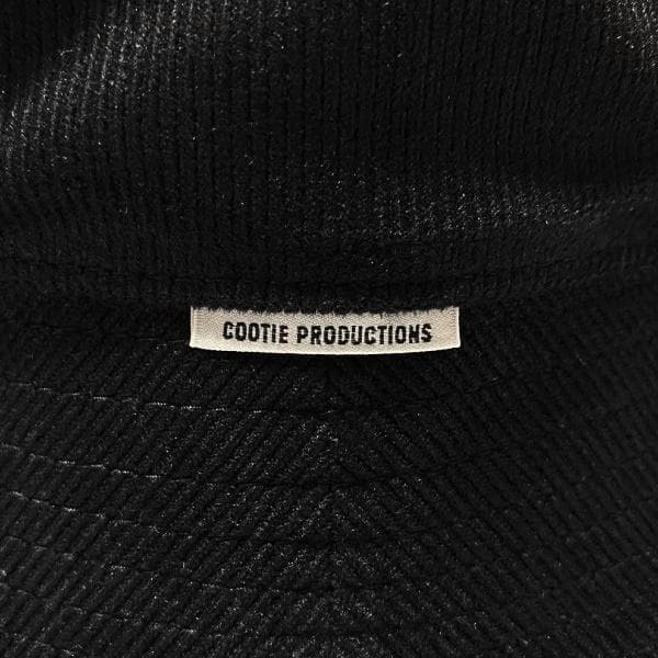 極美品 COOTIE ポリエステル コーデュロイ ボールハット ブラックL 帽子