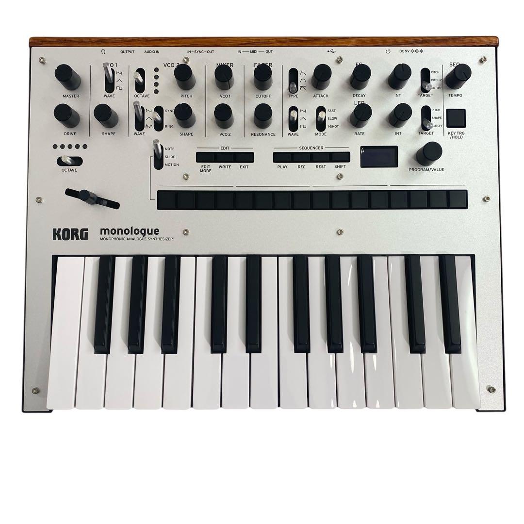 【美品】KORG monologue アナログシンセサイザー　純正アダプター付