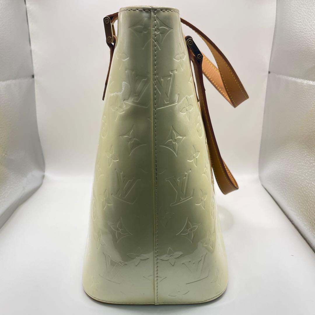 ルイヴィトン モノグラムヴェルニ ハンドバッグ トート ショルダー クリーム系