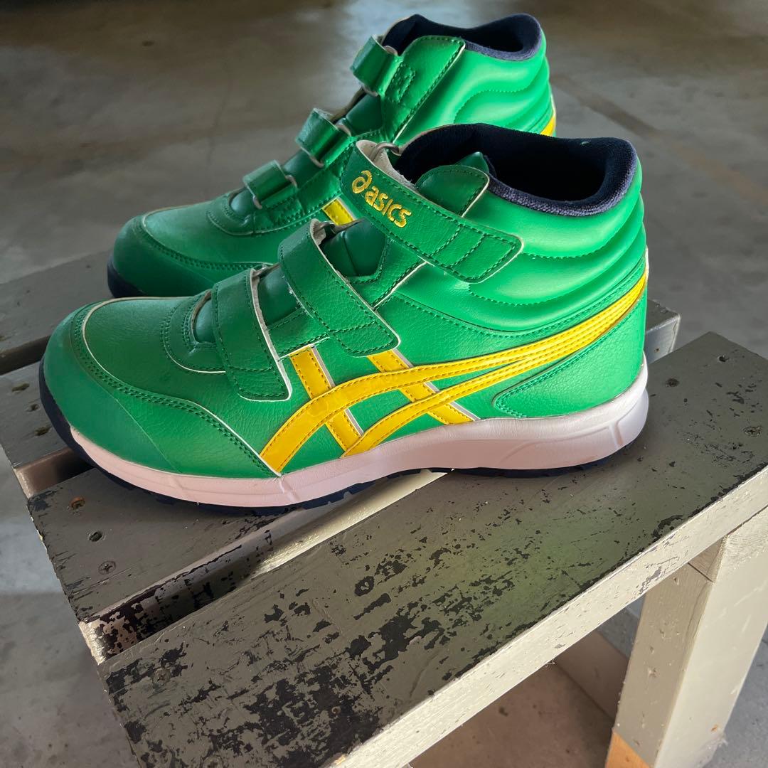 アシックス ウィンジョブCP302 グリーン ハイカット