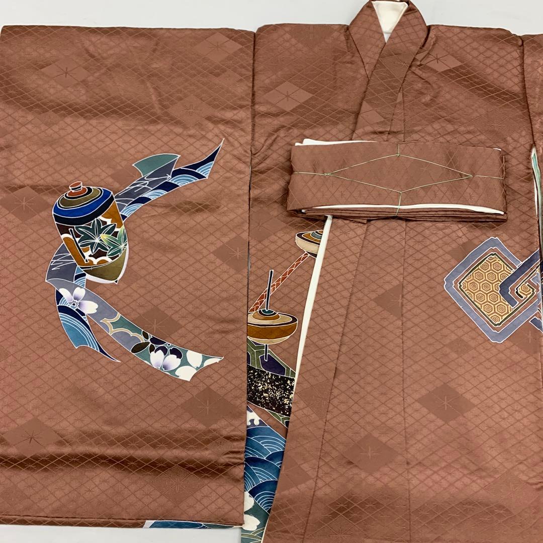 Ryu 紋込み新品手縫最高級正絹産着京友禅手描き美術、特撰仕様、祝纏駒熨斗