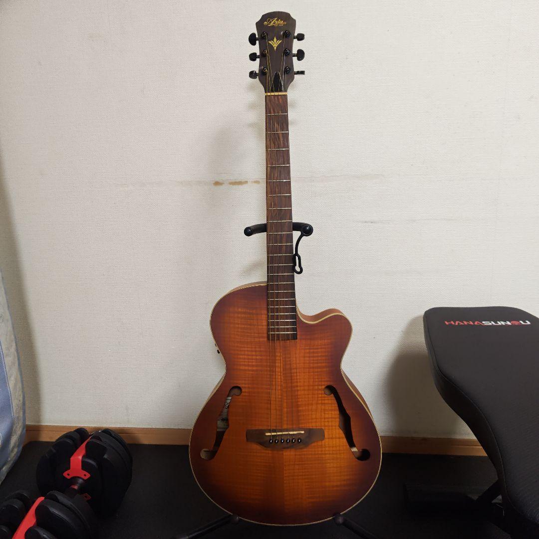 Aria アコースティックギター ブラウン　エレアコ
